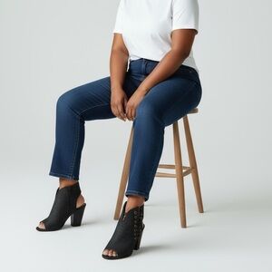 CATO - DRESS PARTY 4” BLOCK HEEL PEEP TOE CUTOUT - ANKLE ZIP‎ FAUX LACE CLOSE S4